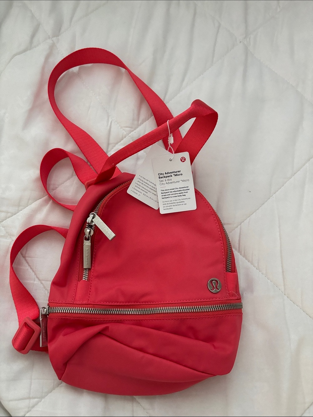 lululemon athletica Coral-Red Mini Backpack